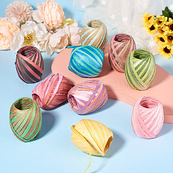 10 Rolls 10 Colors Raffia Natural Rope&nbsp;OCOR-TA0002-25