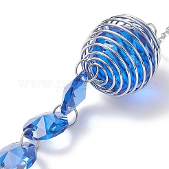Glass Round & Octagonal Beads Hanging Suncatchers&nbsp;HJEW-JM04617-01