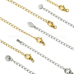 8Pcs 4 Styles 304 Stainless Steel Chain Extender&nbsp;FIND-FS0002-95