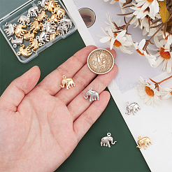 30Pcs 2 Colors Brass Pendants&nbsp;KK-PH0006-27