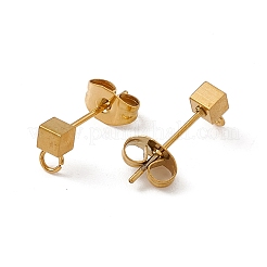 304 Stainless Steel Stud Earring Findings&nbsp;STAS-E179-03G-01