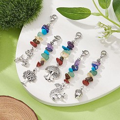 Autumn Theme Tibetan Style Alloy Pendants Decoration&nbsp;HJEW-JM01207