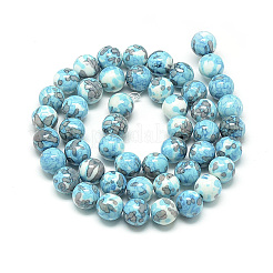 Synthetic Ocean White Jade Beads Strands&nbsp;G-S252-4mm-02