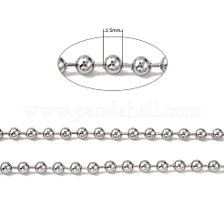 Tarnish Resistant 304 Stainless Steel Ball Chains&nbsp;CHS-A002B-1.5mm