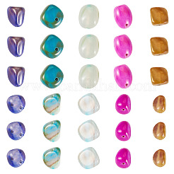 100Pcs 5 Colors Natural Agate Beads&nbsp;G-TA0002-51
