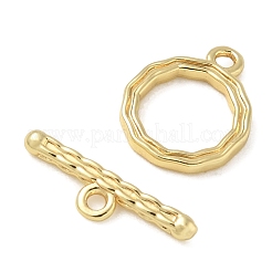 Brass Toggle Clasps&nbsp;KK-CBAFC6C-07A-G