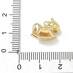 Brass Micro Pave Cubic Zirconia Pendants&nbsp;KK-I476-26G-02