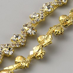 Glass Rhinestone Chains&nbsp;DIY-WH0683-18B