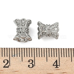 Brass Micro Pave Cubic Zirconia Beads&nbsp;KK-S350-03P