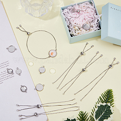 DIY Blank Dome Links Bracelet Making Kits&nbsp;DIY-DC0002-48