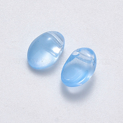 Spray Painted Imitation Jade Glass Charms&nbsp;GLAA-R211-05-J04
