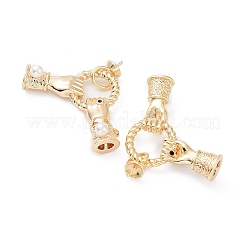 Rack Plating Brass Cup Pearl Peg Bails Pin Pendants&nbsp;KK-A183-67G