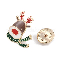 Christmas Alloy Enamel Pins&nbsp;AJEW-A056-05B