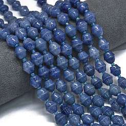 Natural Dyed & Heated Blue Aventurine Beads Strands&nbsp;G-K389-D12-01