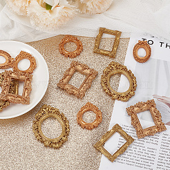 15Pcs 5 Styles Resin Photo Frame&nbsp;AJEW-HY0003-54A