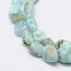 Natural Larimar Beads Strands&nbsp;X-G-F521-35