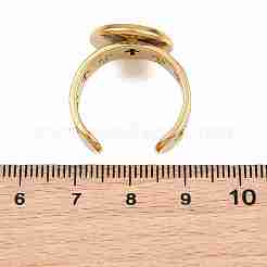 Hollow Cross 304 Stainless Steel Cuff Ring Components&nbsp;SA-CBA098D-02G-D