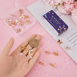 24Pcs Brass Stud Earring Findings&nbsp;KK-SC0003-91