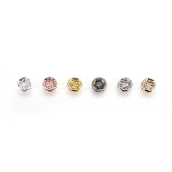 Brass Rhinestone Spacer Beads&nbsp;RB-JP0002-12-NF