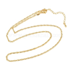 2MM Brass Mariner Link Chain Necklaces for Men Women&nbsp;NJEW-L012-07G