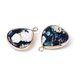 Dyed Natural Imperial Jasper Pendants&nbsp;G-Q601-05G-01