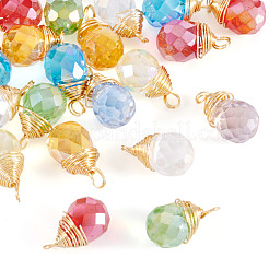 20Pcs Glass Pendants&nbsp;PALLOY-TA00240