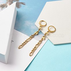 304 Stainless Steel Chain Dangle Leverback Earrings&nbsp;EJEW-JE04731