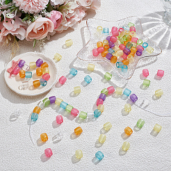 120Pcs Transparent Acrylic European Beads&nbsp;MACR-SC0002-58