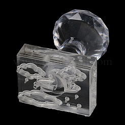 Clear Acrylic Soap Stamps with Handle&nbsp;DIY-XCP0002-91A