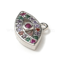 Brass Micro Pave Cubic Zirconia Charms&nbsp;KK-I276-40P