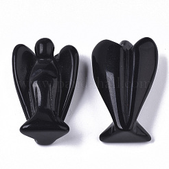 Natural Obsidian Angel Decor Healing Stones&nbsp;G-R473-03