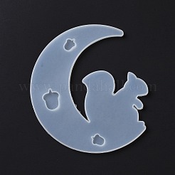 DIY Animal on the Crescent Moon Big Pendant Silhouette Silicone Molds&nbsp;LS-DIY-F125-05