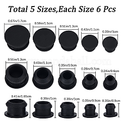 30Pcs 5 Style Silicone Bottle Seal Plug&nbsp;AJEW-GF0008-09A