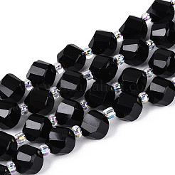 Natural Black Onyx(Dyed & Heated) Beads Strands&nbsp;G-T144-24A-03
