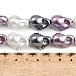Electroplated Glass Beads Strands&nbsp;GLAA-H039-07G