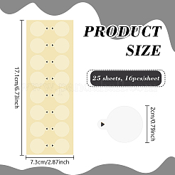 25 Sheets PET Self-Adhesive Stickers&nbsp;DIY-BC0017-43