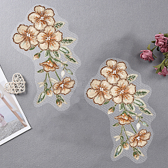 2Pcs Flower Clothing Patches&nbsp;DIY-GF0012-86B