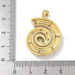 Brass Micro Pave Cubic Zirconia Pendants&nbsp;KK-M300-16G