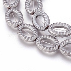Electroplated Non-magnetic Synthetic Hematite Beads Strands&nbsp;G-P392-P08
