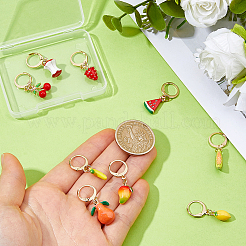 9Pcs Alloy Enamel Shoes Charms&nbsp;HJEW-FH00305