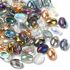 100Pcs 10 Colors Electroplate Glass Beads&nbsp;EGLA-CJ0001-26