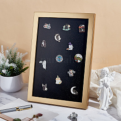 Wood & Plastic Rectangle Photo Frame Stand&nbsp;DJEW-WH0072-13B-03