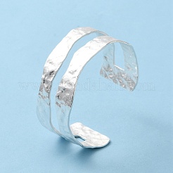 Rack Plating Brass Open Cuff Bangle for Women&nbsp;BJEW-A137-01S