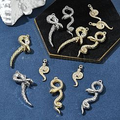 Rack Plating Alloy Pendants with Rhinestone&nbsp;FIND-FS0003-68
