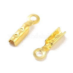Rack Plating Brass Folding Crimp Ends&nbsp;KK-P274-03G