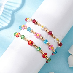 3Pcs Glass Seed Beaded Bracelets for Women&nbsp;BJEW-MZ00241