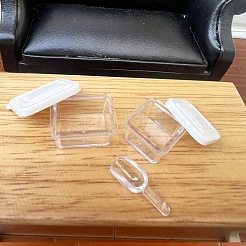 Lunch Box & Spoon Plastic Mini Model Kit&nbsp;PW-WGC9A7F-01