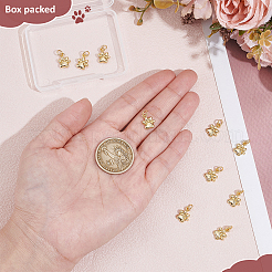 10Pcs Brass Pendants&nbsp;KK-BC0015-70G