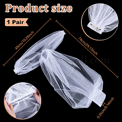 Polyester Detachable Mesh Puff Sleeves&nbsp;AJEW-WH0709-257B