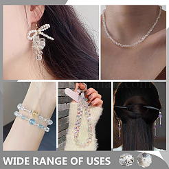 2Strands Transparent Electroplate Glass Beads Strands&nbsp;EGLA-PH0001-75B